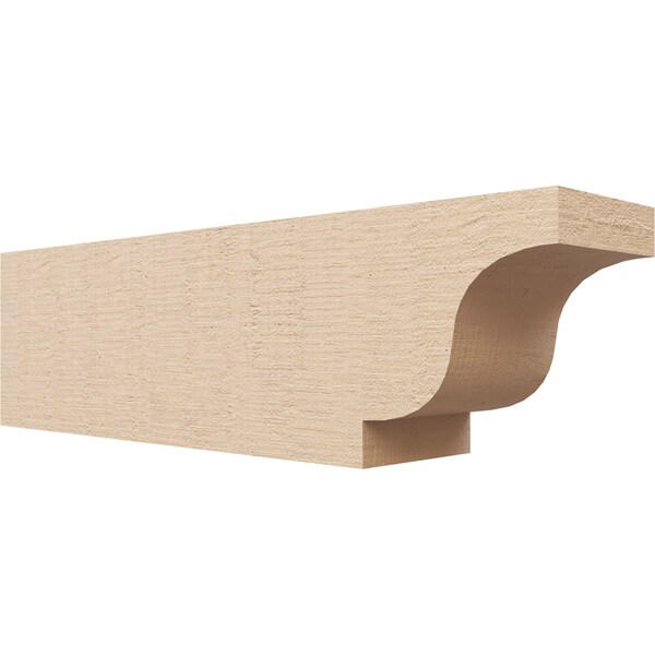 Ekena Millwork 6in. W x 8in. H x 28in. L Newport Woodgrain TimberThane Rafter Tail, Primed Tan RFTUR06X08X28NEWRCPR - main